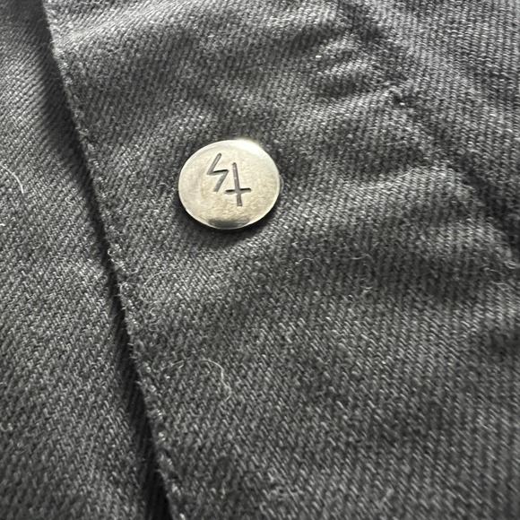 LURKING CLASS By Sketchy Tank Black Denim Panther Cobra Rose Hoodie Jacket M - Picture 6 of 14